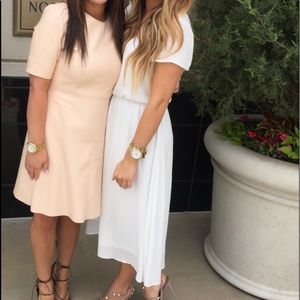 Wayf white midi dress